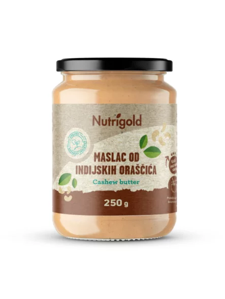 Cashew Butter 100% Pure - Organic 250g Nutrigold