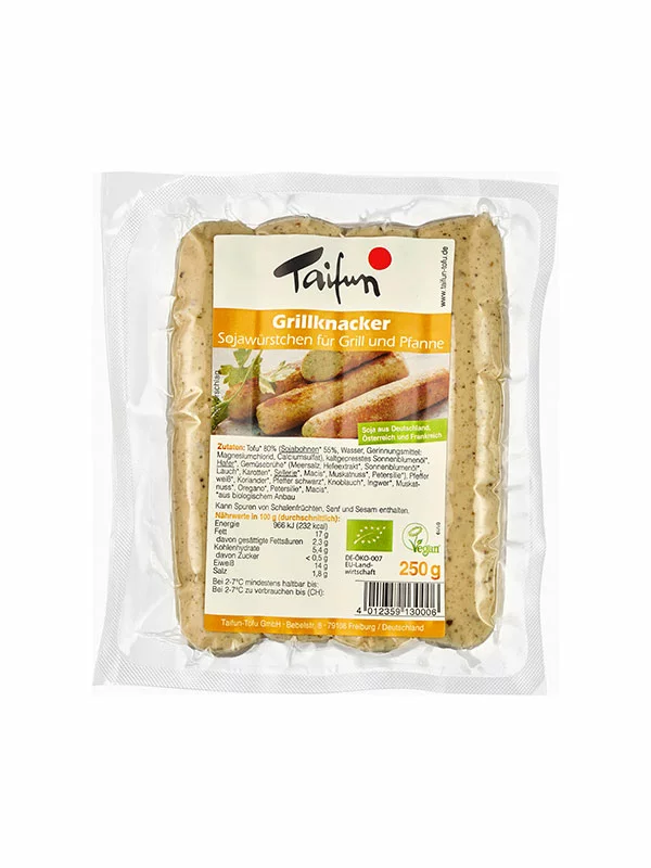 Vegan Grill Sausages - Organic 250g Taifun