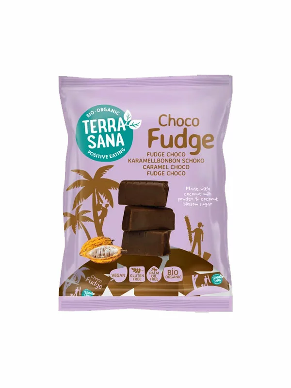 Vegan Fudge Chocolate Gluten Free - Organic 150g Terrasana
