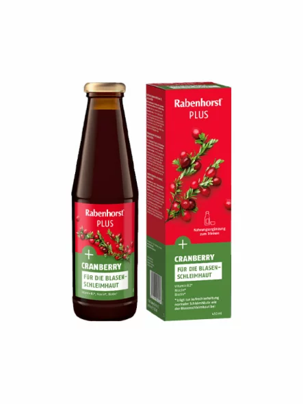 Cranberry Juice PLUS - Organic 450ml Rabenhorst