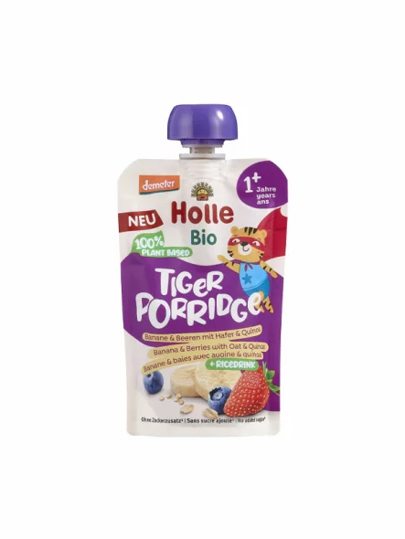 Banana & Berries Purée With Oats & Quinoa "Tiger" - Organic 110g Holle
