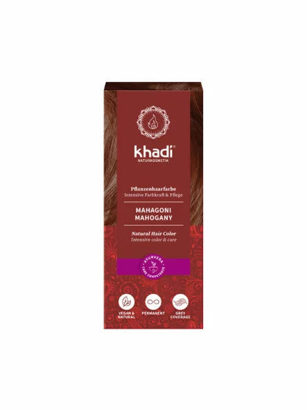 Natural Hair Colour Magahony - 100g Khadi