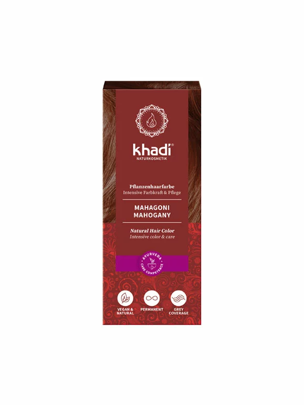 Natural Hair Colour Magahony - 100g Khadi