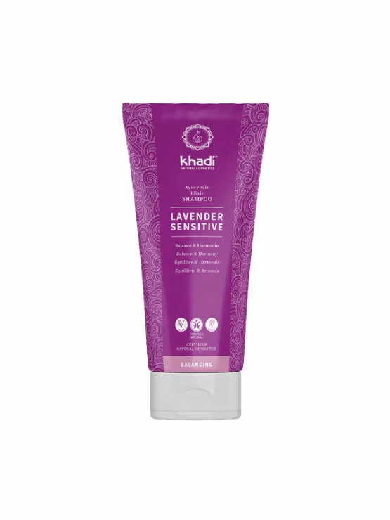 Ayurvedic Hair Shampoo Lavender Sensitive - 200ml Khadi