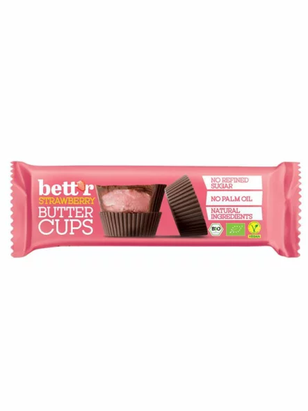 Creamy Strawberry Pralines - Organic 39g Bett'r