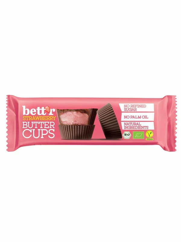 Creamy Strawberry Pralines - Organic 39g Bett'r