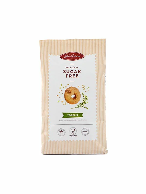 Zobelix Cookies With Oat Flakes - Sugar Free 200g Delicia