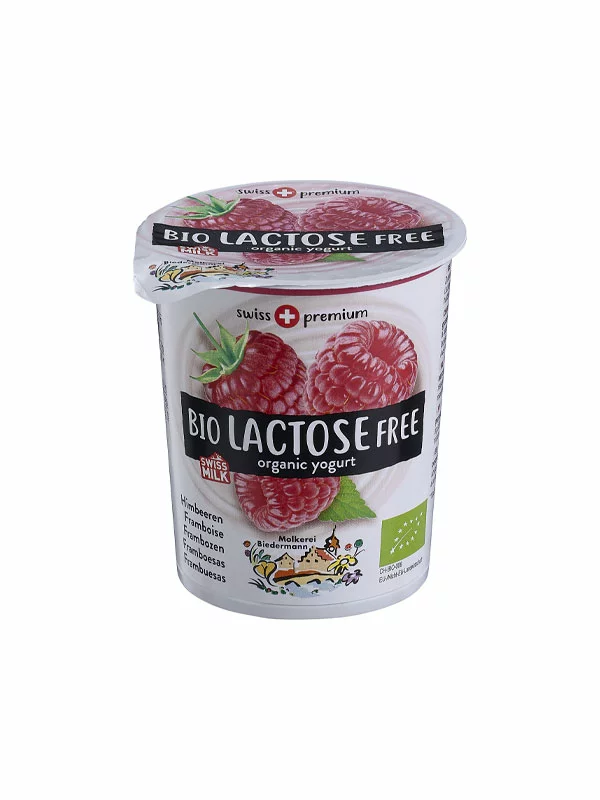Raspberry Yoghurt Lactose Free - Organic 200g Molkerei Biedermann