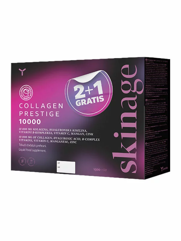 2+1 GRATIS Skinage Collagen Prestige Dietary Supplement 10.000mg Forest Fruits - 3x500ml Yasenka