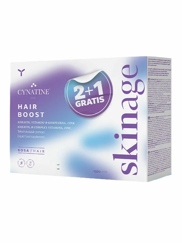 2+1 GRATIS Skinage Hair Boost Dietary Supplement with Keratin - Orange 500ml Yasenka