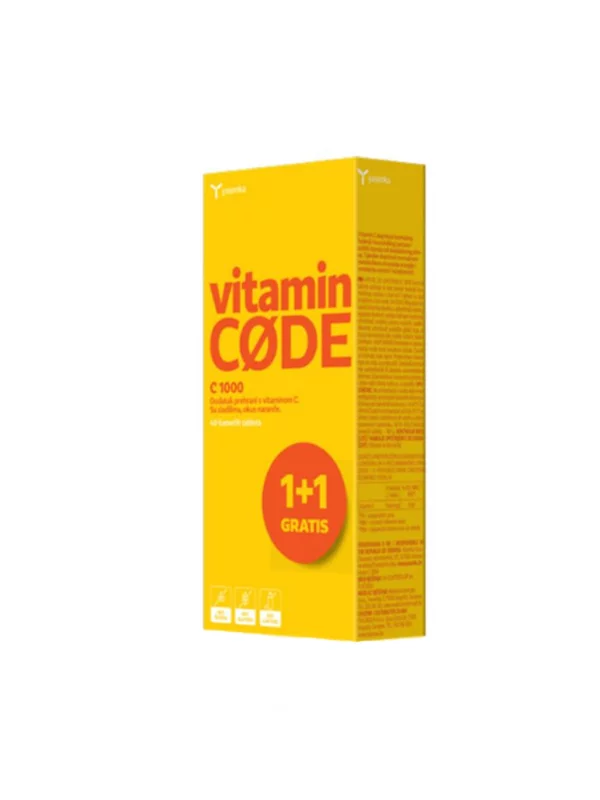 1+1 GRATIS Vitamin C Effervescent Tablets - Orange 40pcs Yasenka