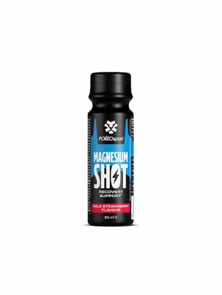 SHOT Magnesium + Vitamin B6 - Wild Strawberry 80ml Polleo Sport