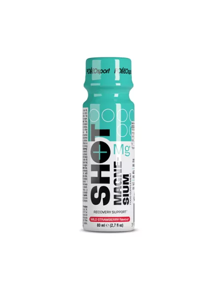 SHOT Magnesium + Vitamin B6 - Wild Strawberry 80ml Polleo Sport