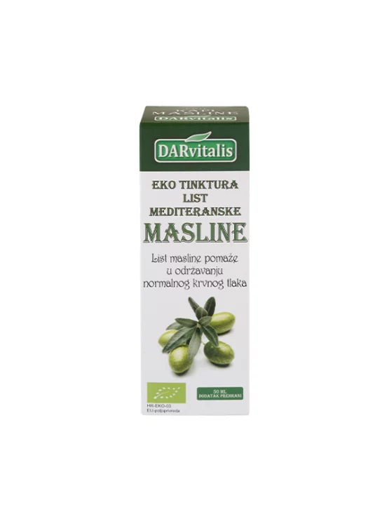 Olive Tincture Drops - Organic 50ml DARvitalis