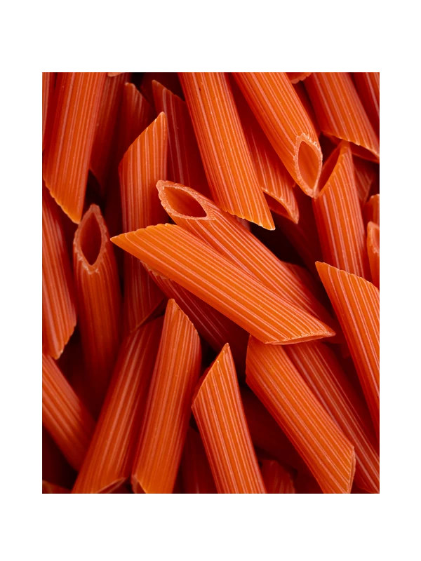Nutrigold gluten free red lentil pasta in a transparent packaging of 250g