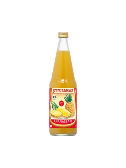 Beutelsbacher pineapple juice in a 0,7L glass bottle