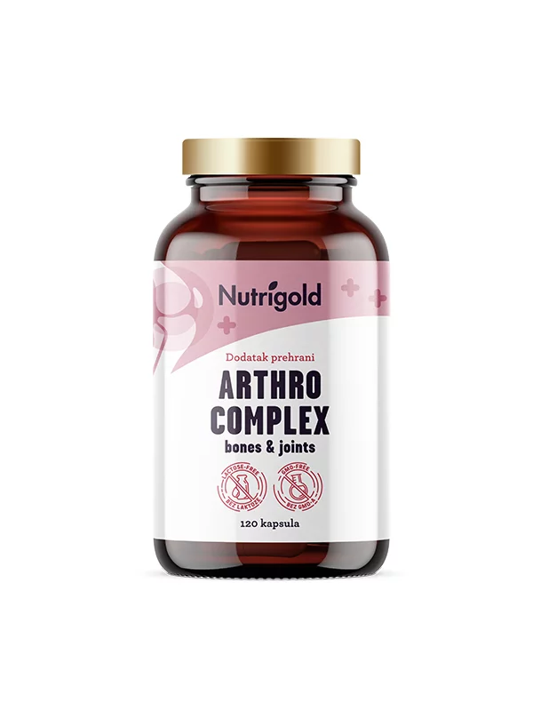 Nutrigold Arthro complex bones & joints veganske kapsule u smeđoj bočici