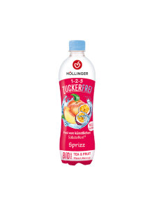 Peach & Passion Fruit Juice Sugar Free - Organic 500ml Hollinger