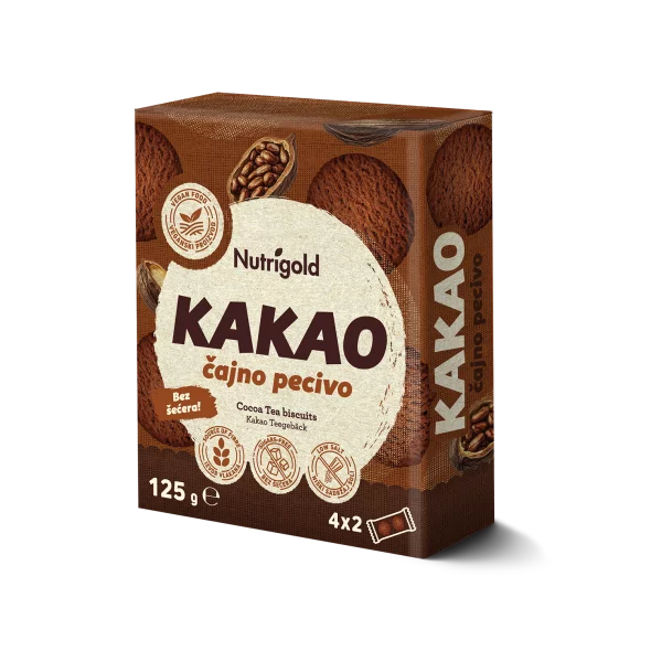 Tea Biscuits Cocoa - Sugar Free 125g Nutrigold