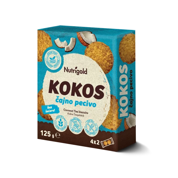 Tea Biscuits Coconut - Sugar Free 125g Nutrigold