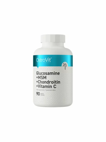 Glucosamine + MSM + Chondroitin + VITAMIN C 90 Tablets - OstroVit