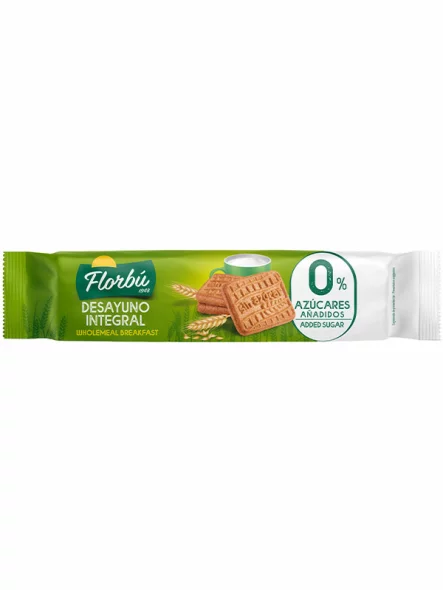 Whole Grain Biscuits Desayuno - No Added Sugar 150g Florbú