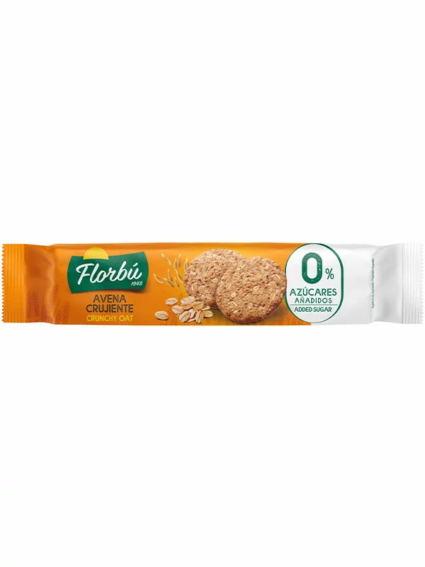 Crunchy Oat Biscuits - No Added Sugar 150g Florbú