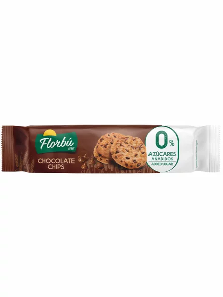 Chocolate Chip Cookies - No Added Sugar 120g Florbú