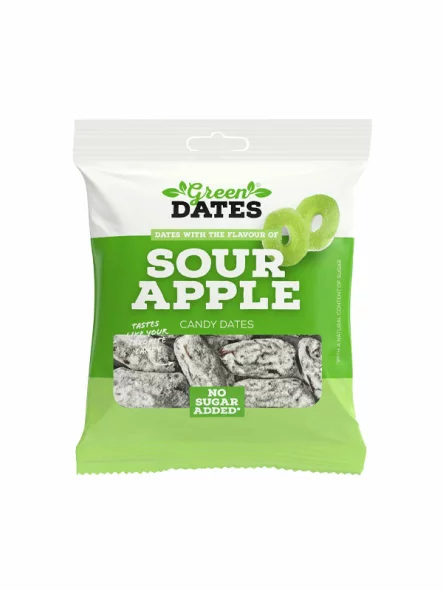 Dates With Sour Apple Flavour - 90g Green Dates