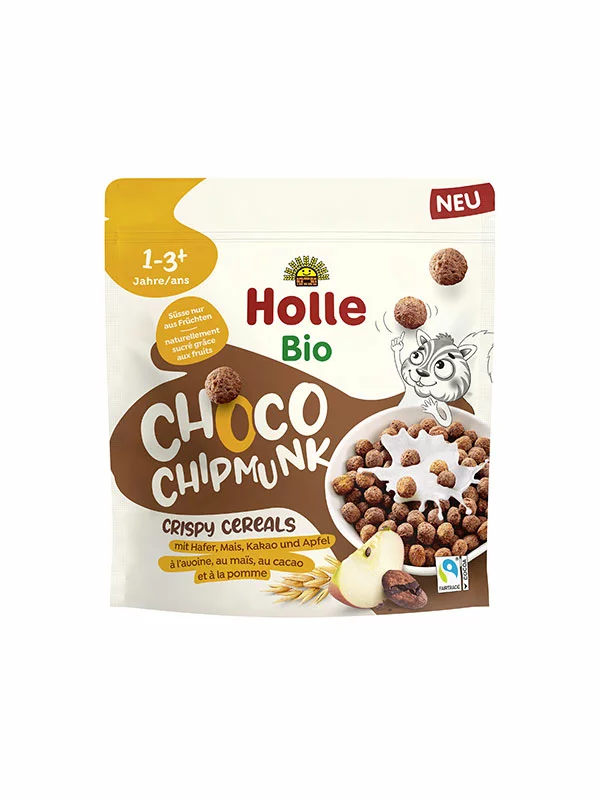Crispy Cereals With Cocoa ''Choco Chipmunk'' (from 1 year) - Organic 125g Holle