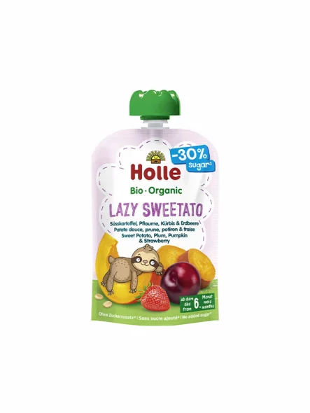 Sweet Potato, Plum, Pumpkin & Strawberry Purée "Lazy Sweetato" (from 6 months) - Organic 100g Holle