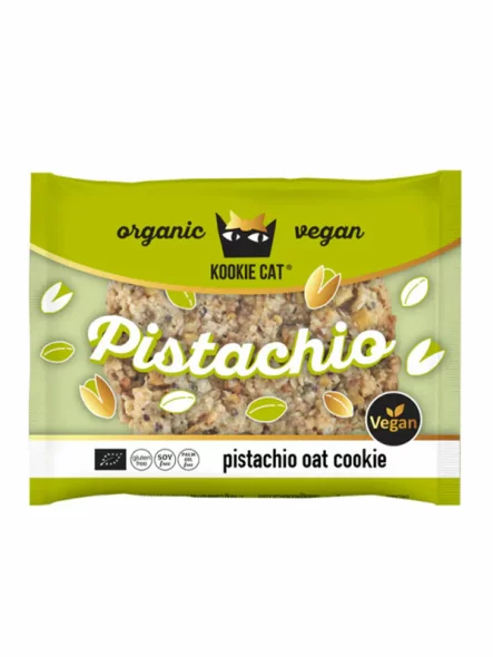 Pistachio & Oat Flake Cookie Gluten Free - Organic 50g Kookie Cat