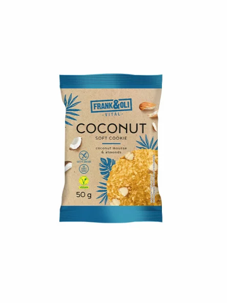 Vegan Cookie Coconut & Almond - No Added Sugar 50g Frank&Oli