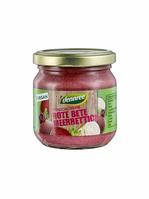 Beetroot & Horseradish Spread - Organic 180g Dennree