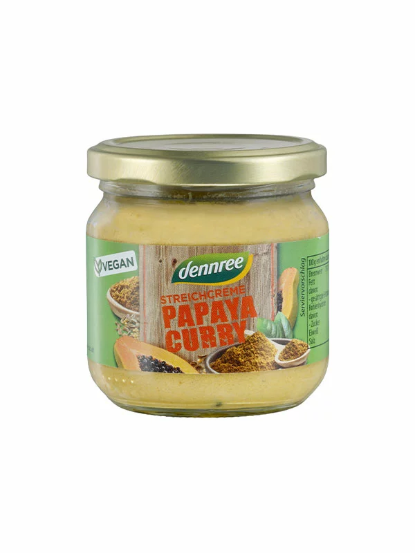 Papaya & Curry Spread - Organic 180g Dennree