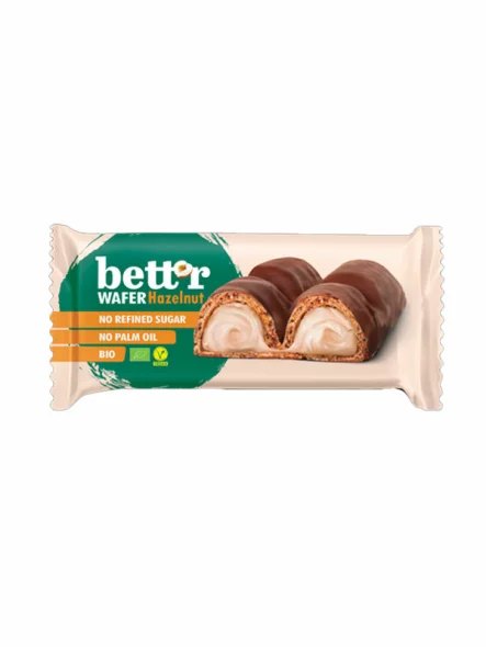 Wafer With Hazelnut Cream - Organic 33g Bett'r