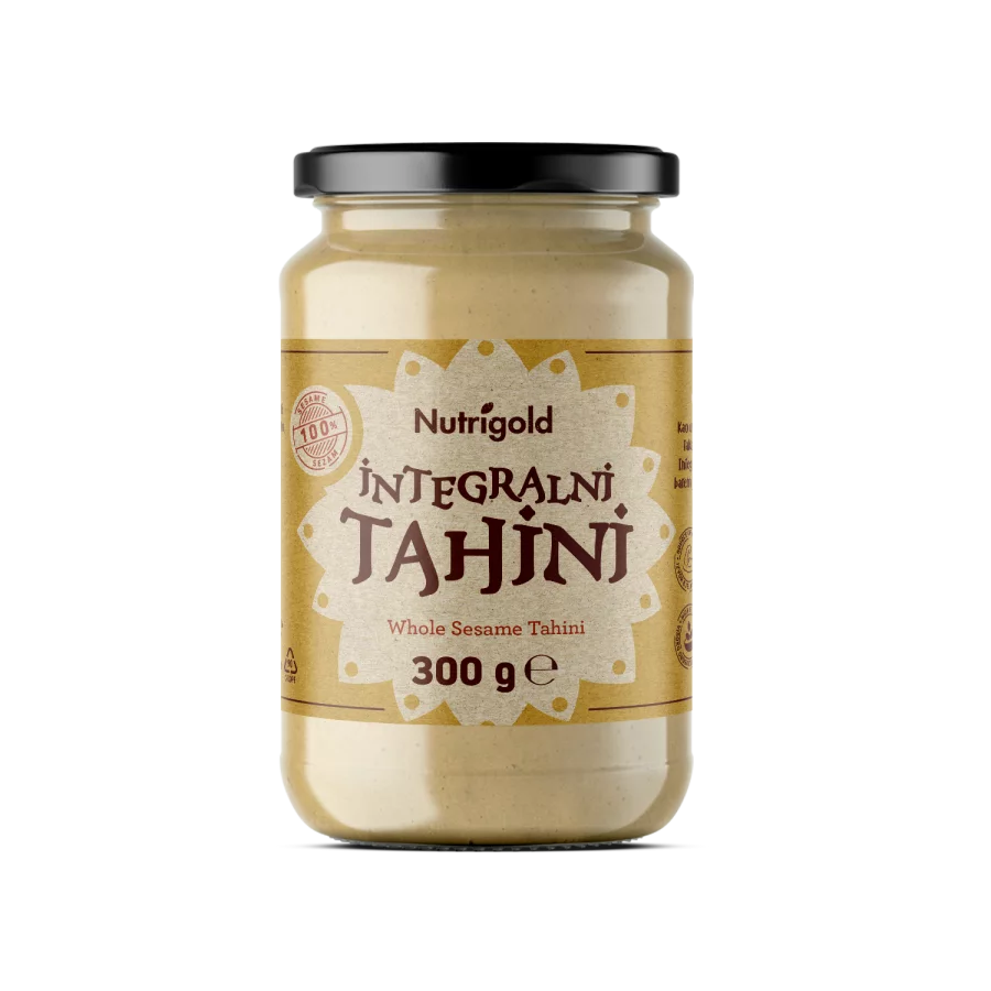 Nutrigold integralni tahini u pakiranju od 300g.
