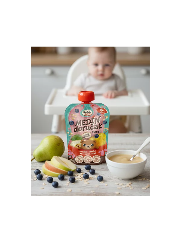 Nutrigold Baby organska Voćna kaša Medin doručak u pakiranju 100g