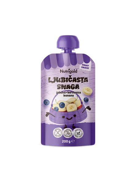Fruit Snack - Apple, Blueberry & Banana - 200g Nutrigold