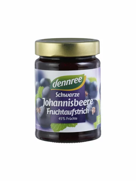 Blackcurrant Jam - Organic 340g Dennree