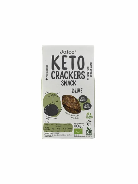 Keto Crackers With Olives - Organic 60g JFOODS SA