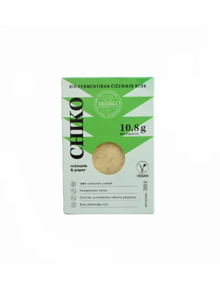 Chickpea Steak Chiko Rosemary & Pepper - Organic 200g Grashka