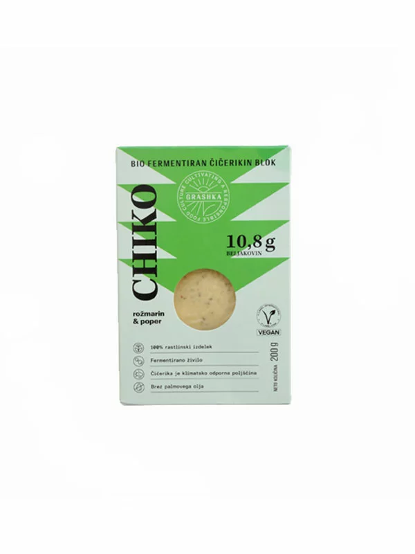 Chickpea Steak Chiko Rosemary & Pepper - Organic 200g Grashka
