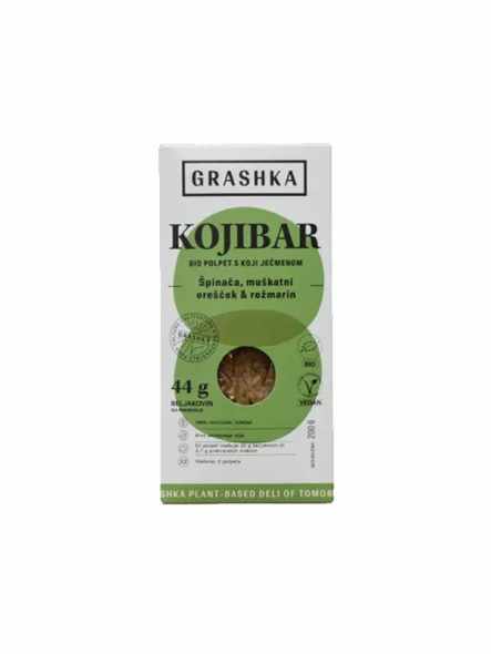 Vegan Koji Barley Patty - Spinach Organic 200g Grashka