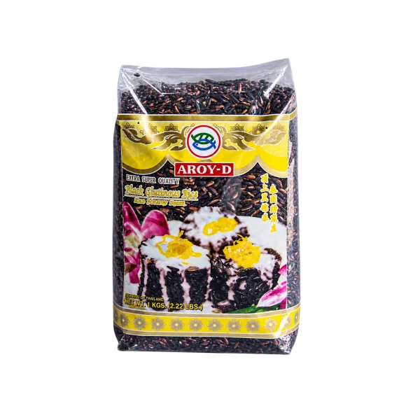 Black Sweet (Sticky) Rice - 1000g Aroy-D