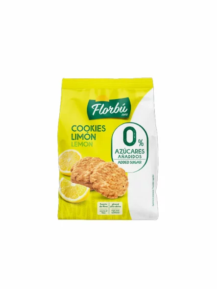 Lemon Cookies - No Added Sugar 130g Florbú