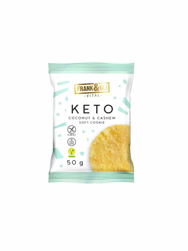Vegan KETO Cookie Coconut & Cashew - No Added Sugar 50g Frank&Oli