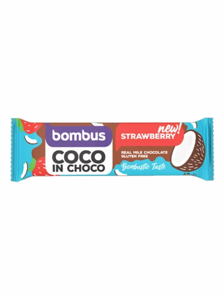 Coco in Choco - Strawberry Gluten Free 40g Bombus
