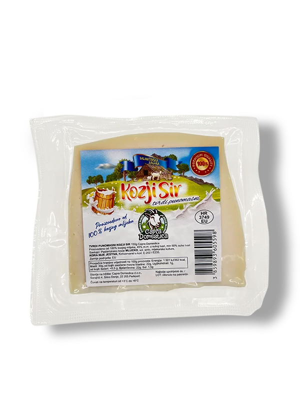 Hard Goat Cheese From Whole Goat’s Milk - 150g Capra Domestica