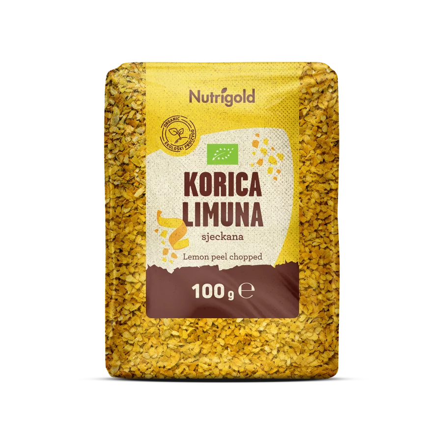 Nutrigold Lemon Peel Chopped - Organic 100g